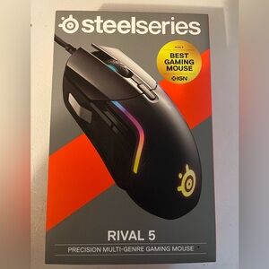 SteelSeries Rival 5 Gaming Mouse with PrismSync RGB Lighting and 9 Programmable